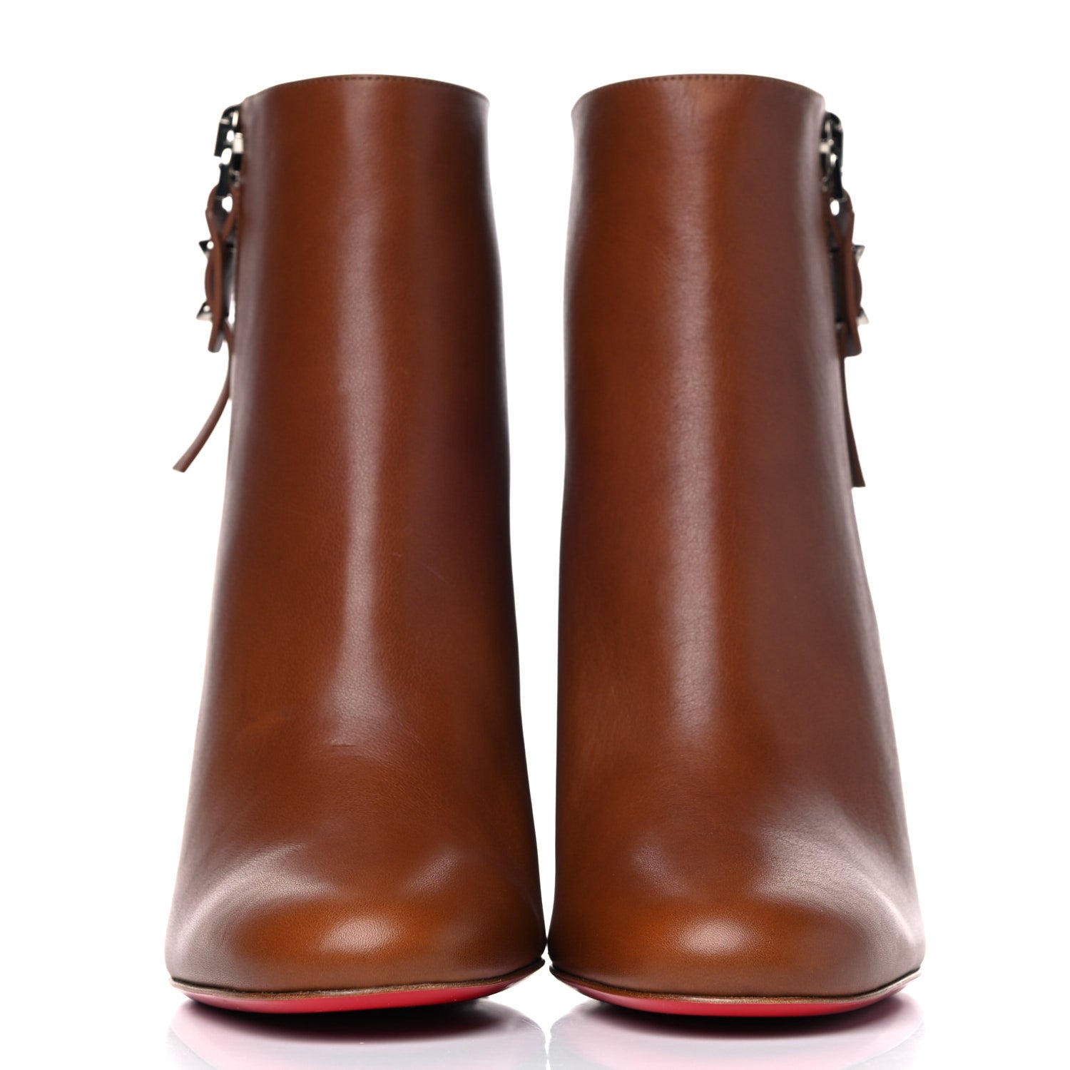Christian Louboutin Calfskin Ziptotal 85 Booties 40.5 Cuoio 2 of 15
