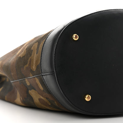 Burberry Calfskin Suede Camouflage Hobo Bag Multicolor 9 of 18