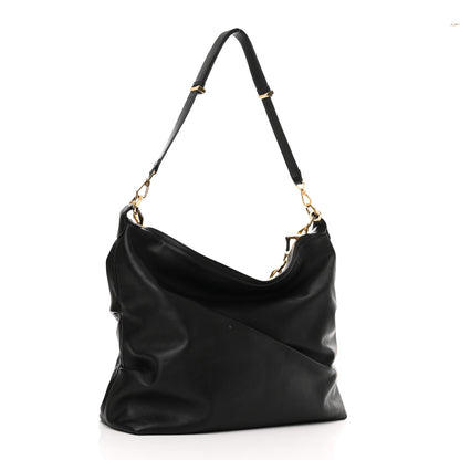 Jimmy Choo Soft Calfskin Medium Diamond Hobo Black 3 of 9