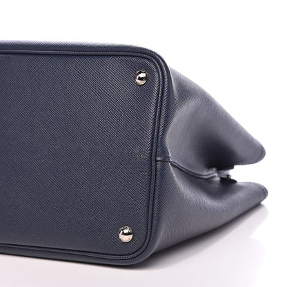 Prada Saffiano Cuir Medium Double Handle Tote Baltico Astrale 9 of 11