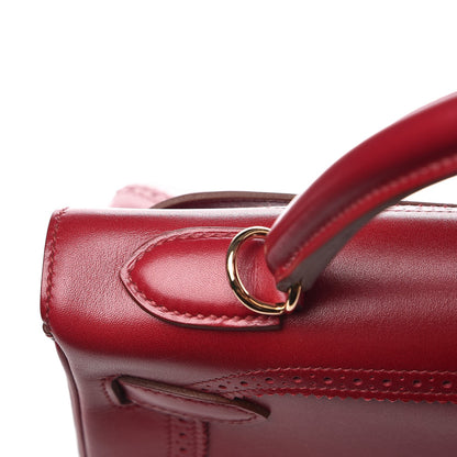 Hermes Tadelakt Ghillies Kelly 32 Rubis 17 of 39