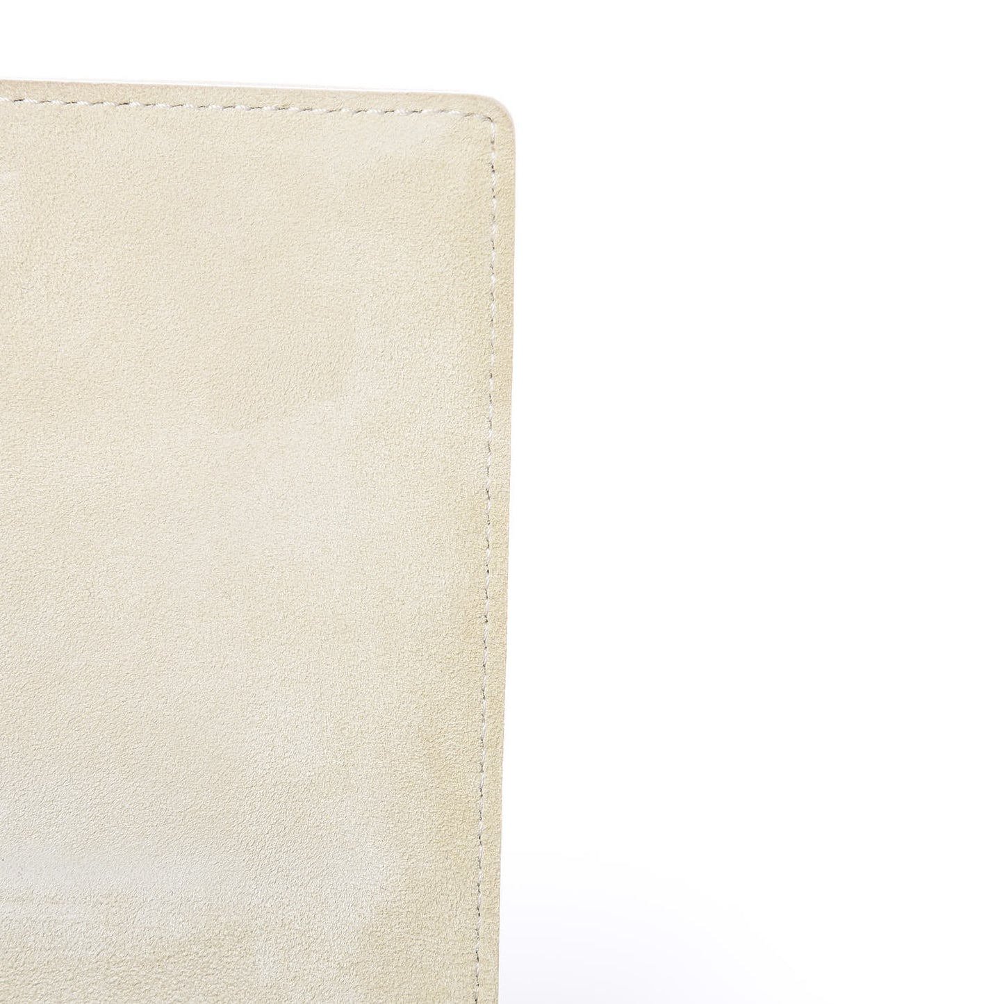 Calfskin Studded Diorama Wallet on Chain Pouch Off White