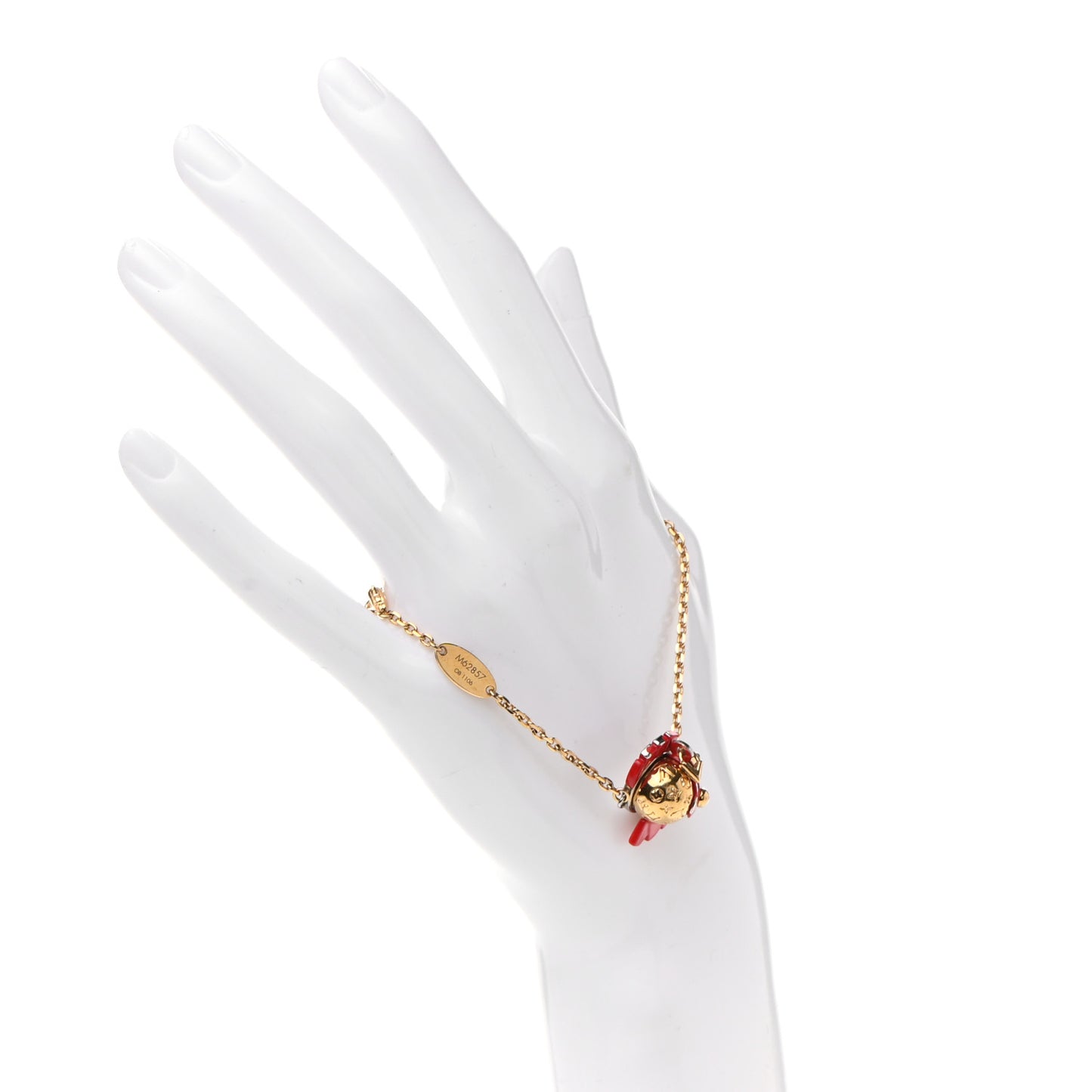 Metal Vuittonite Rooster Bracelet Gold