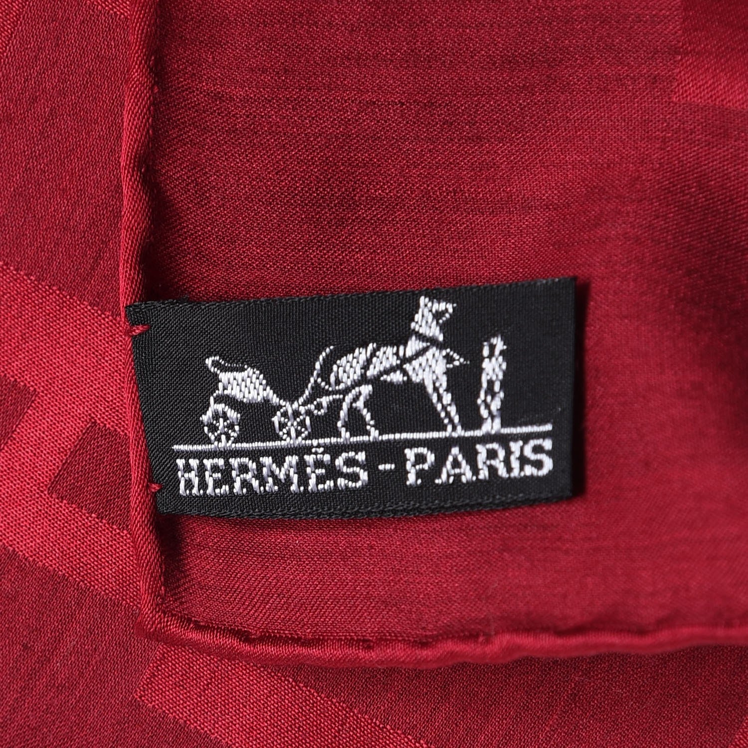 Hermes Silk Wool Faconnee Grand H Scarf 4 of 8