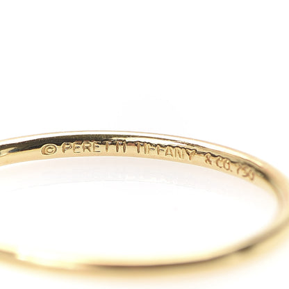 Tiffany 18K Yellow Gold Elsa Peretti Teardrop Charm Ring 49 5 4 of 5