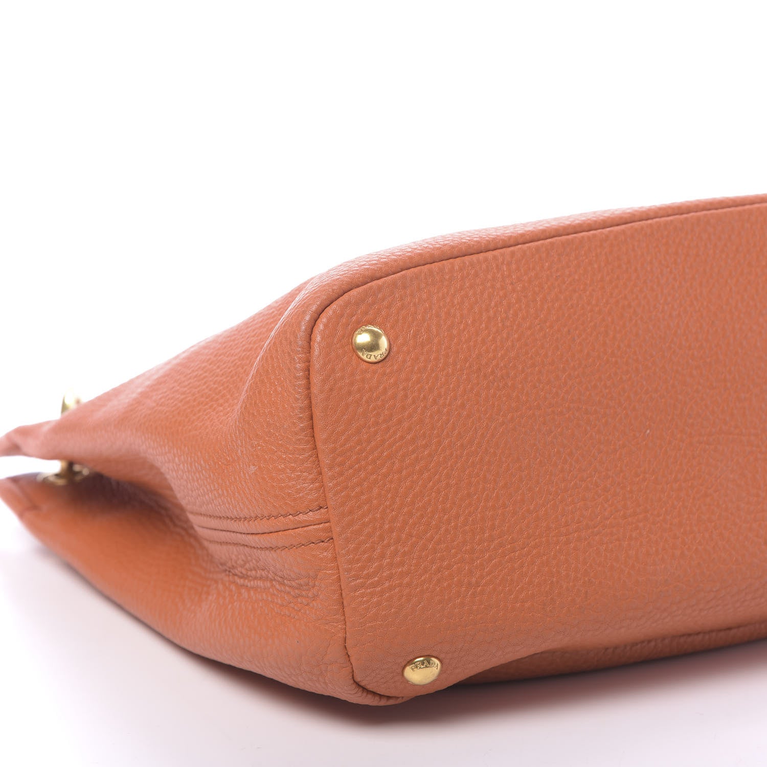 Prada Vitello Daino Tote Papaya 9 of 10