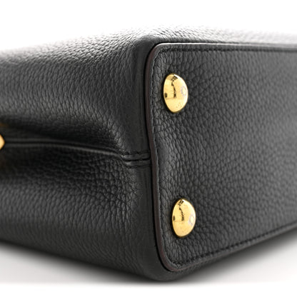 Louis Vuitton Taurillon Capucines BB Black 8 of 9