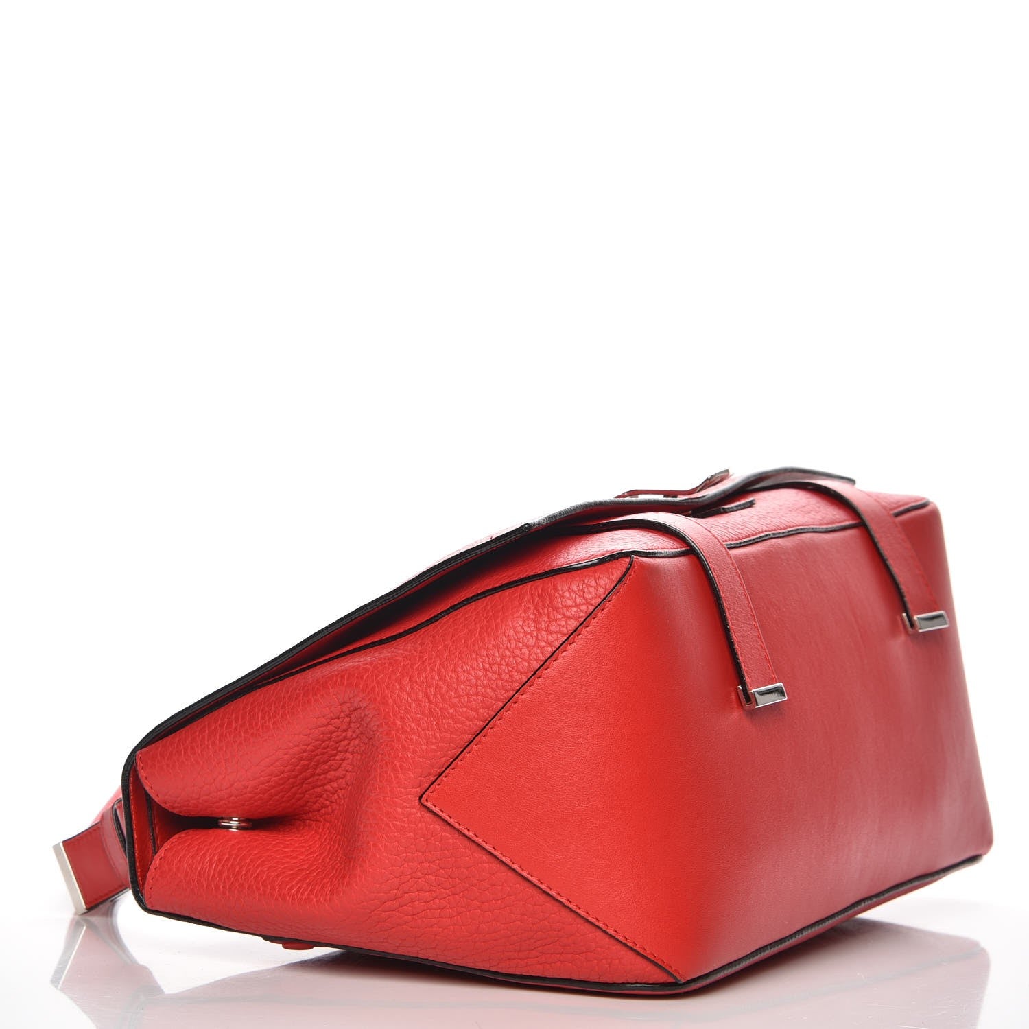 Proenza Schouler Pebbled Calfskin Double Sided PS Courier Bag Red 4 of 7