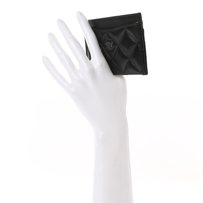 Chanel Lambskin Quilted Card Holder So Black 2 of 7