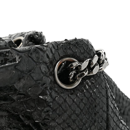 Chanel Snakeskin Accordion Tote Black 14 of 15