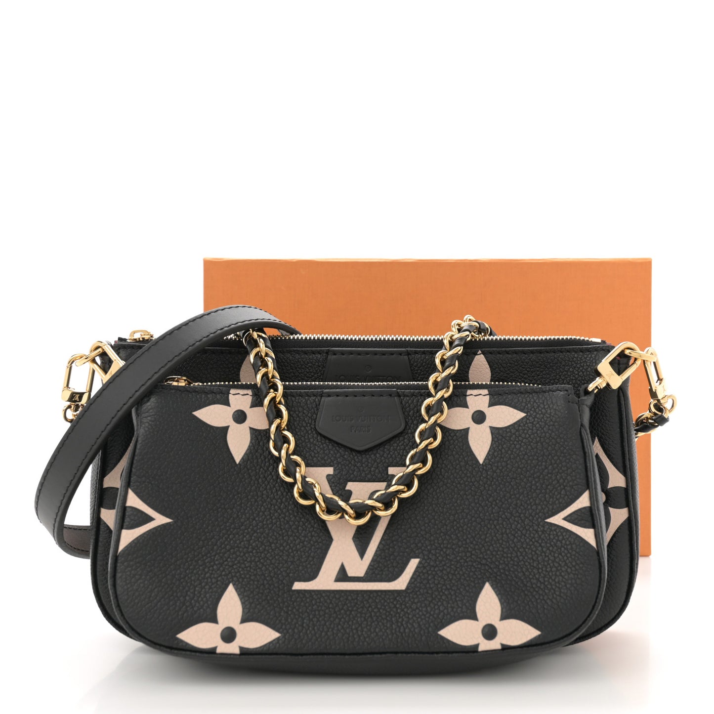Empreinte Monogram Giant Multi Pochette Accessories Black Beige