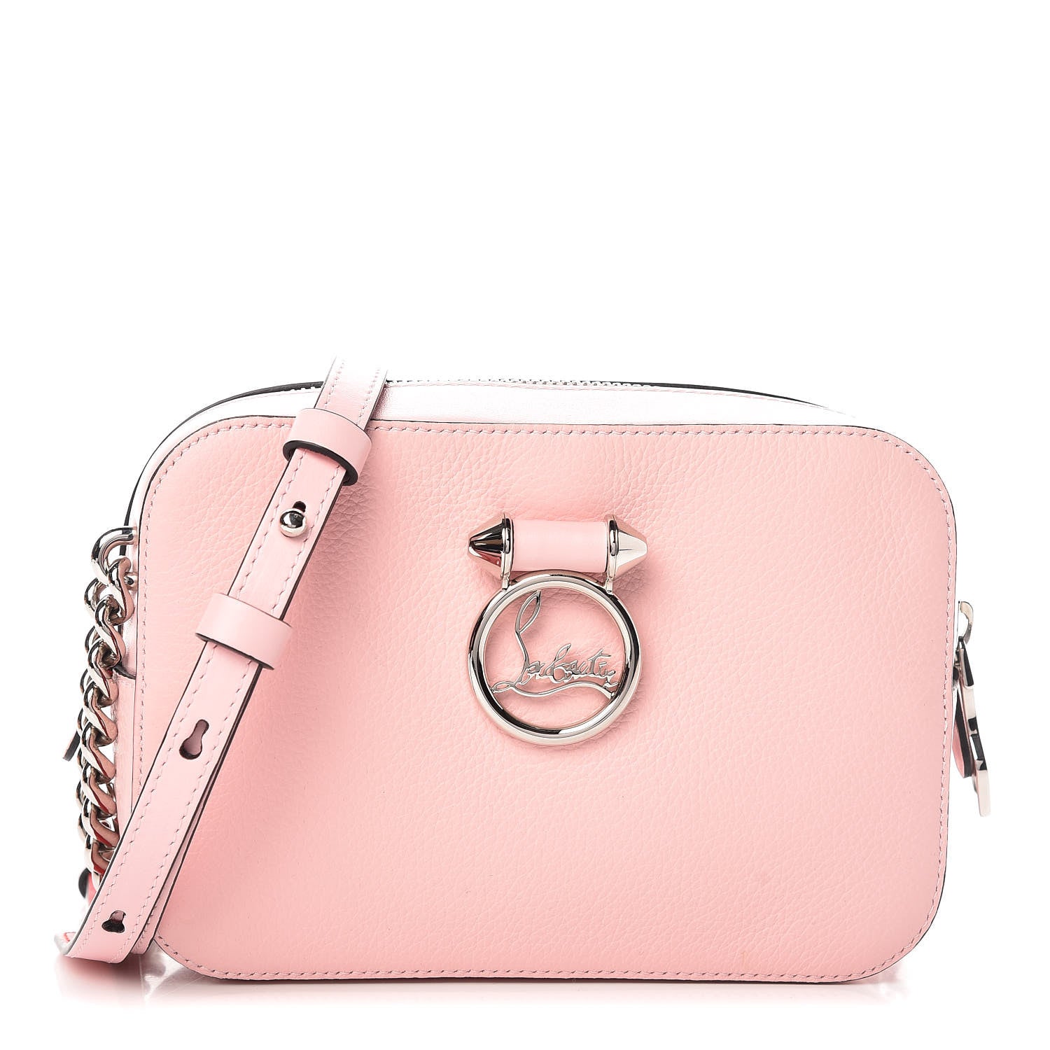 Christian Louboutin Calfskin Rubylou Mini Crossbody Pompadour 1 of 8