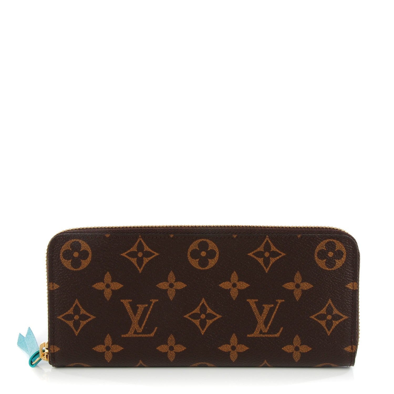 Louis Vuitton Monogram Clemence Wallet Turquoise 1 of 7