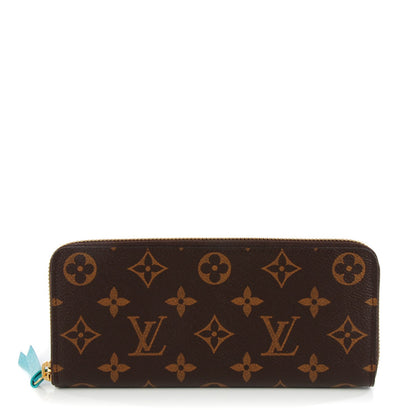 Louis Vuitton Monogram Clemence Wallet Turquoise 1 of 7