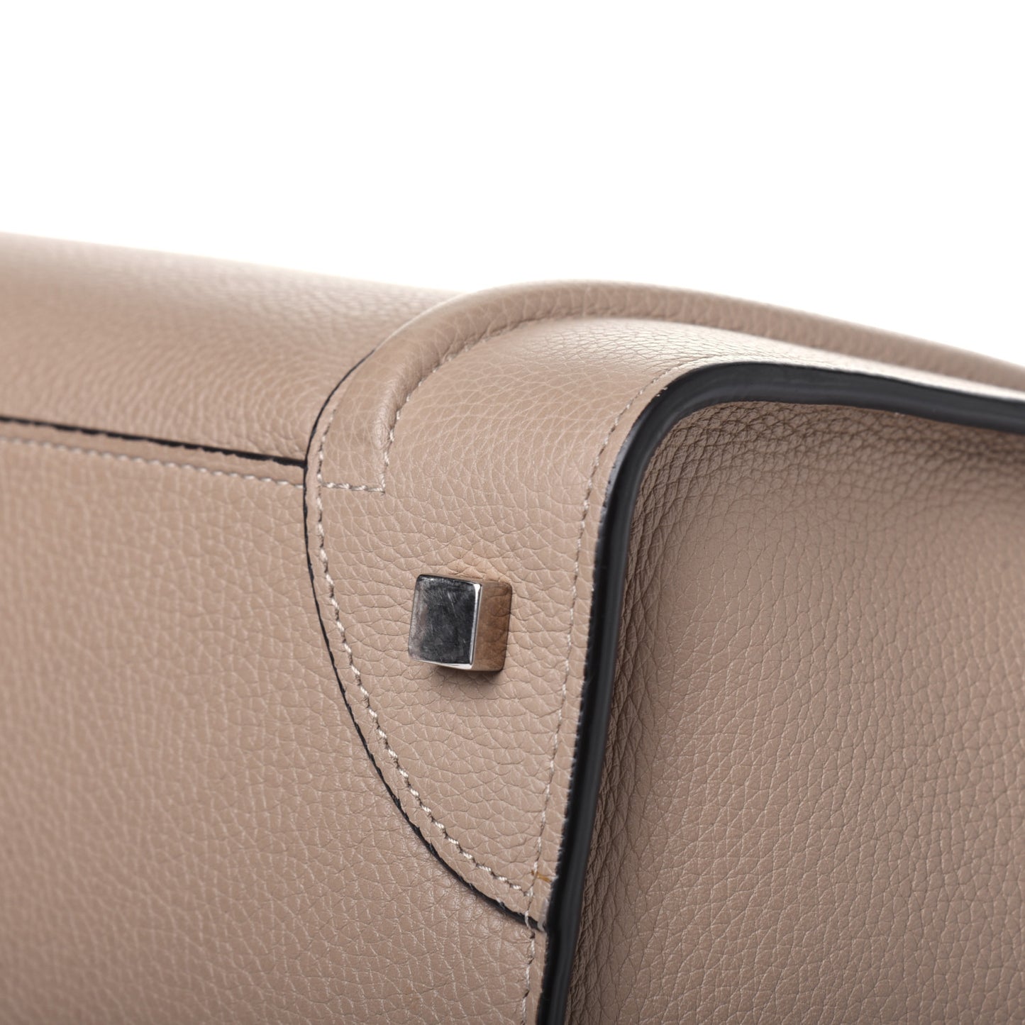 Drummed Calfskin Mini Luggage Dune