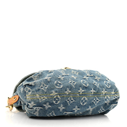 Louis Vuitton Monogram Denim Mini Pleaty Blue 4 of 10