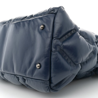 Chanel Calfskin Quilted Large Chesterfield Navy 10 of 12