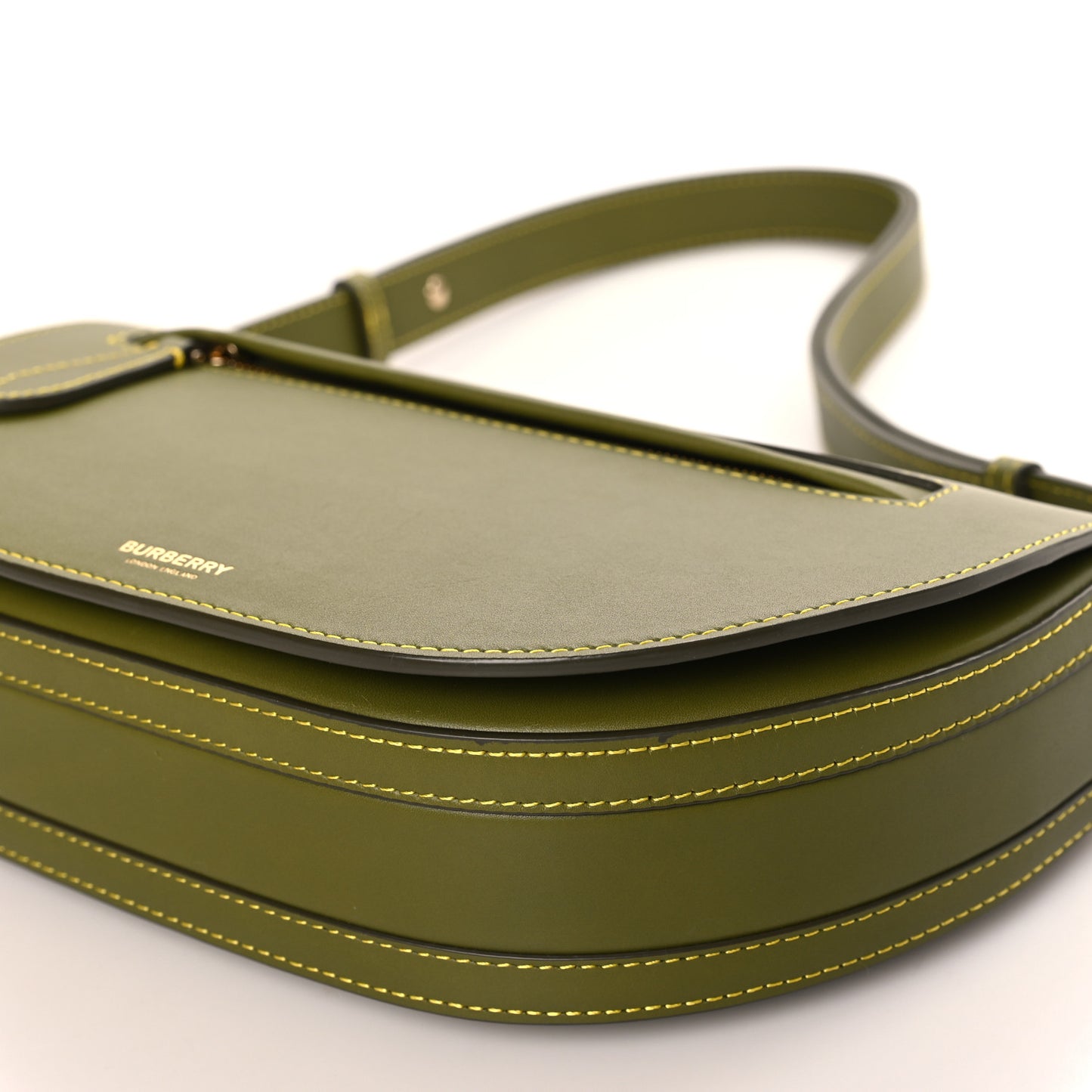 Calfskin Small Olympia Shoulder Bag Dark Fern