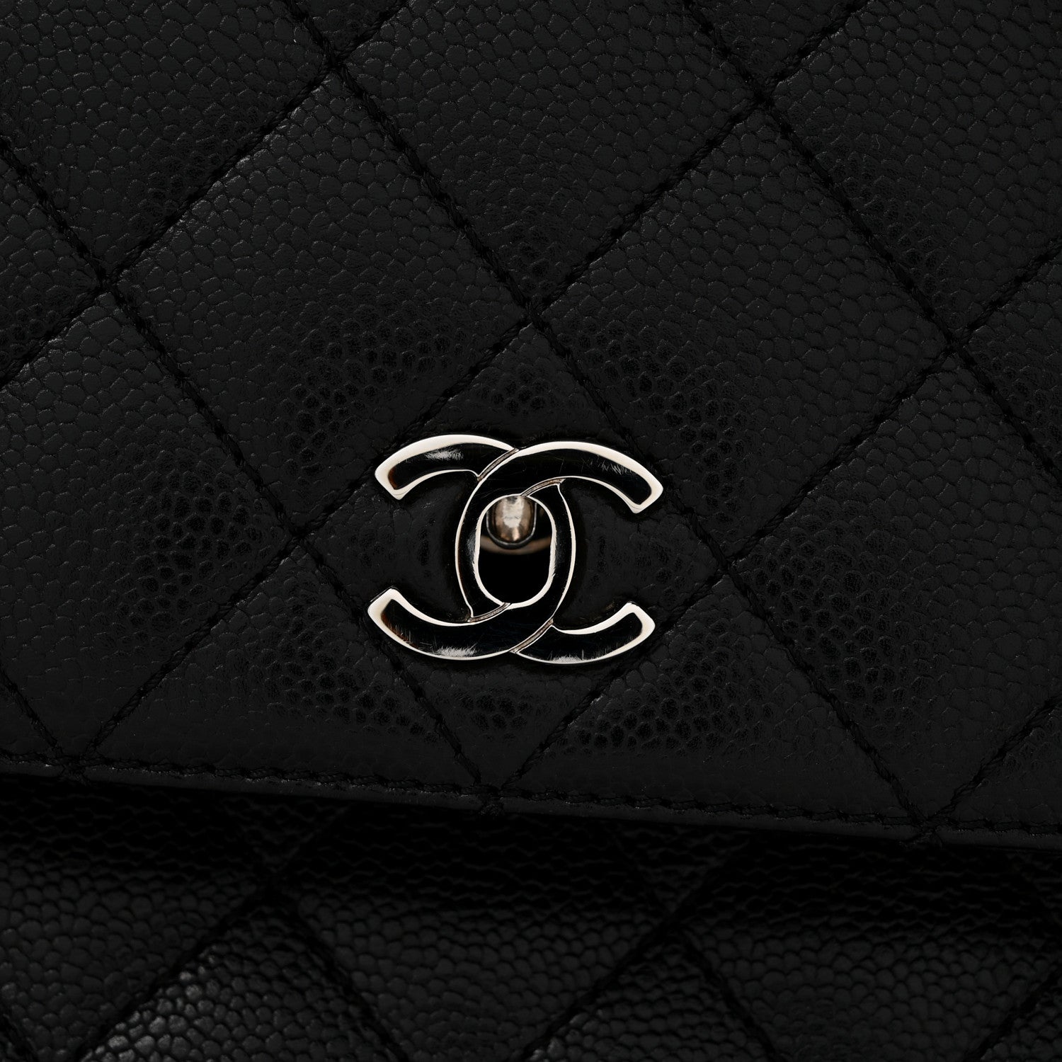 Chanel Caviar Quilted Jumbo Kelly Flap Black 13 of 16