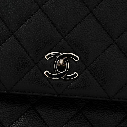 Chanel Caviar Quilted Jumbo Kelly Flap Black 13 of 16