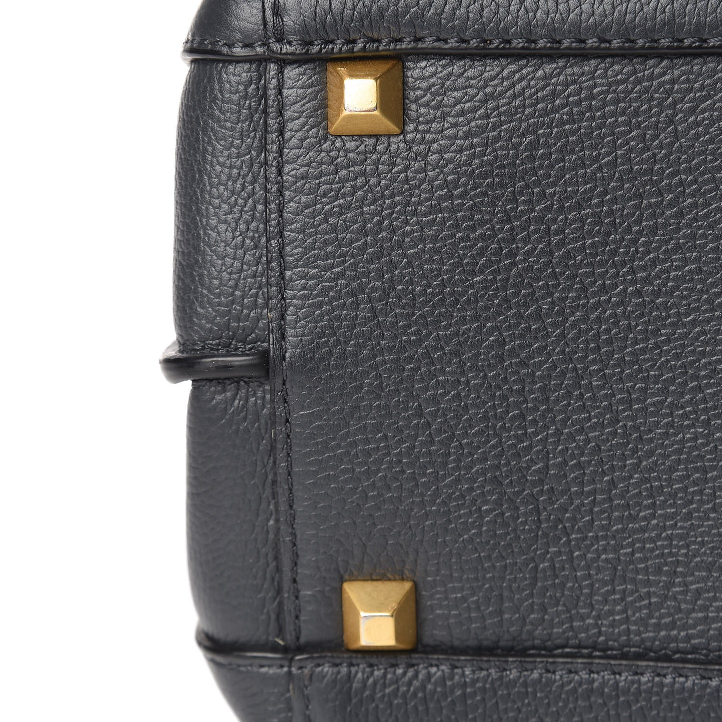 Grained Calfskin Large Milla Tote Phantom Grey