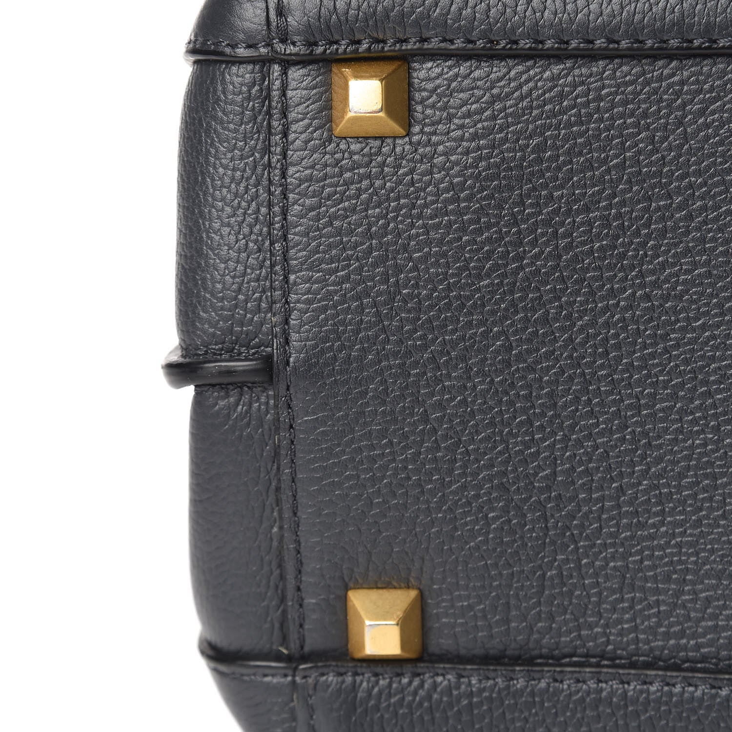 MCM Grained Calfskin Large Milla Tote Phantom Grey 16 of 16