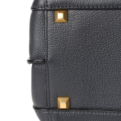 MCM Grained Calfskin Large Milla Tote Phantom Grey 16 of 16