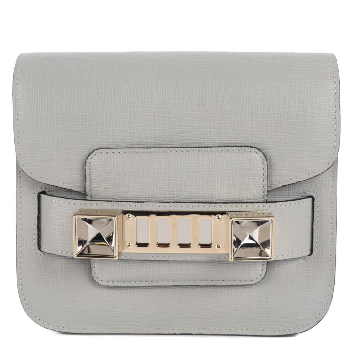 Proenza Schouler Saffiano PS11 Tiny Shoulder Bag Icy Pearl 1 of 11
