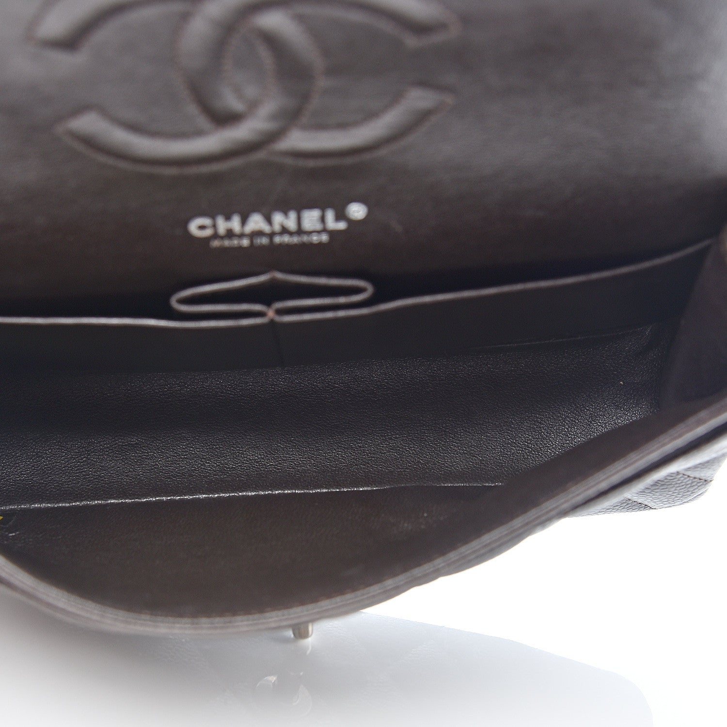 Chanel Caviar Quilted Medium Double Flap Brown 4 of 9