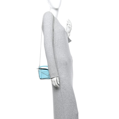 Loewe Calfskin Nano Puzzle Bag Pacific Aqua 2 of 12