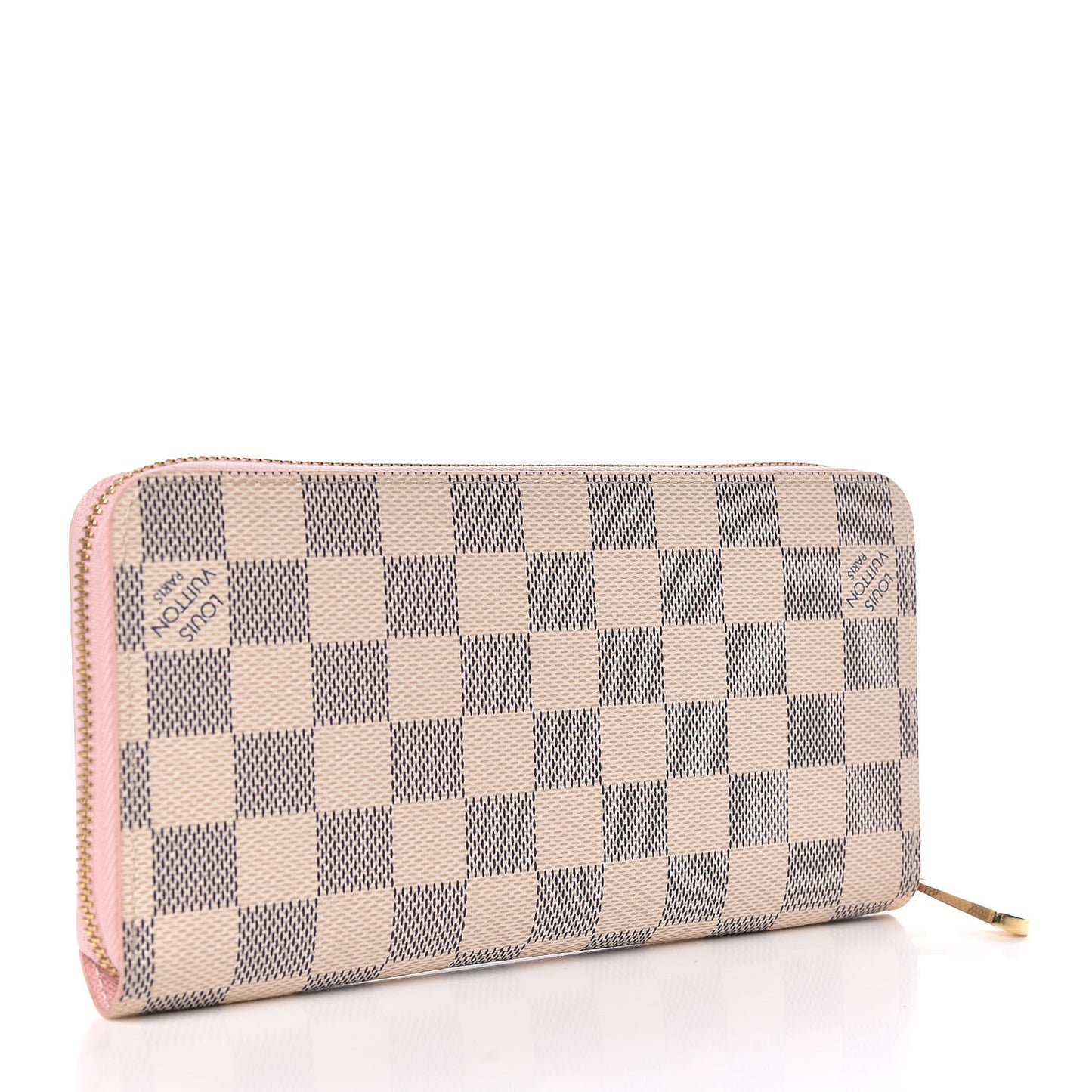 Damier Azur Zippy Wallet Rose Ballerine