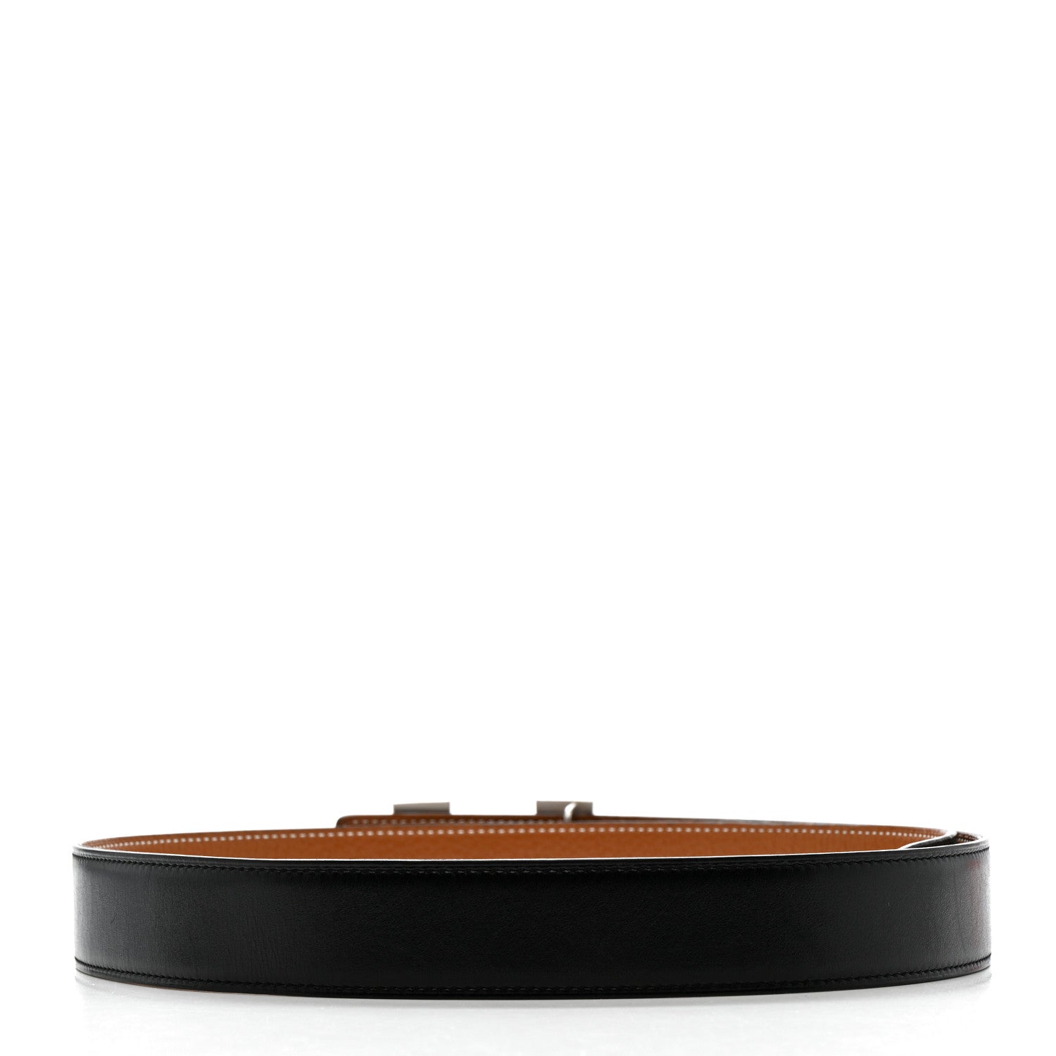 Hermes Box Togo 32mm H Belt 90 36 Black Gold 4 of 11