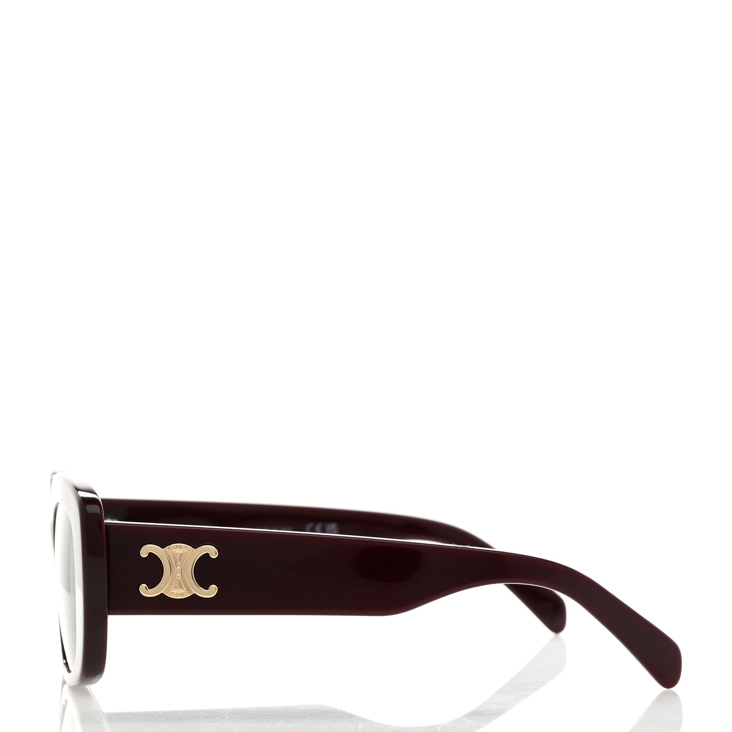 Celine Acetate Triomphe Sunglasses CL40216U Burgundy 3 of 7