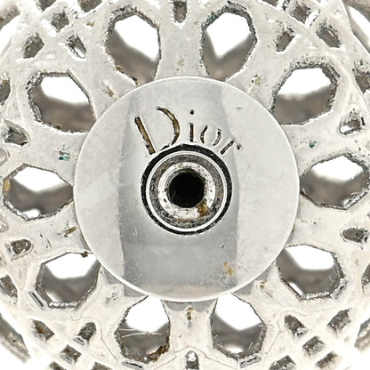 Christian Dior Cannage Mise En Dior Tribal Earrings Silver 4 of 4