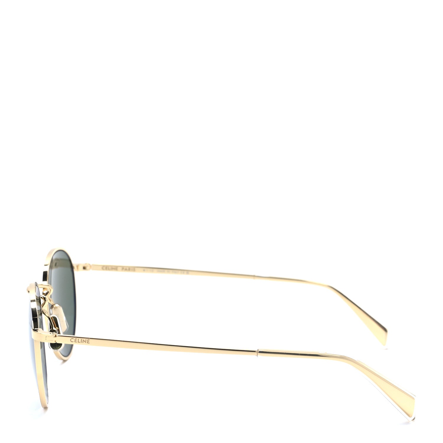 Celine Metal Round Sunglasses CL40100U Gold 3 of 6