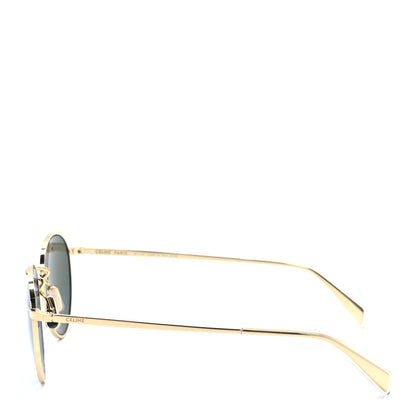 Celine Metal Round Sunglasses CL40100U Gold 3 of 6