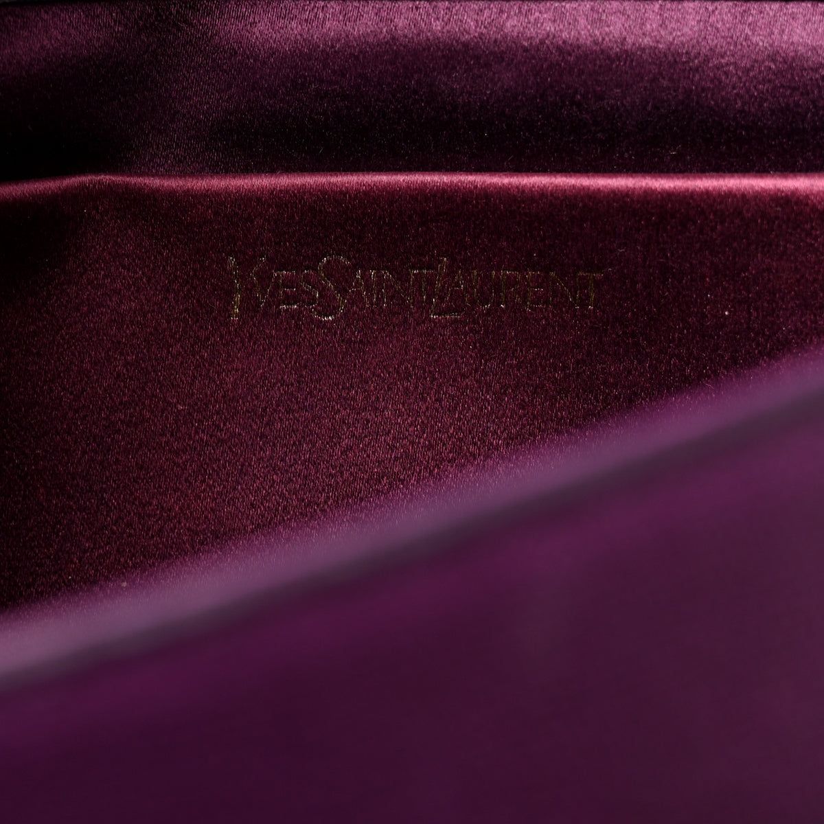 Saint Laurent Textured Calfskin Classic Y Ligne Clutch Purple 6 of 10