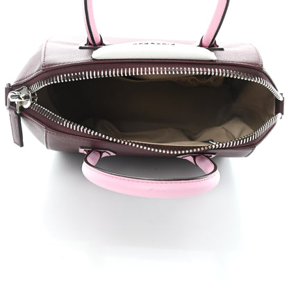 Givenchy Sugar Goatskin Mini Tri-Color Antigona Burgundy Pink White 5 of 10