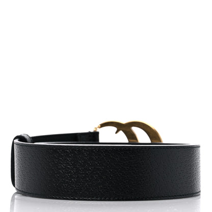 Gucci Textured Dollar Calfskin Double G 40mm Belt 95 38 Black 2 of 8