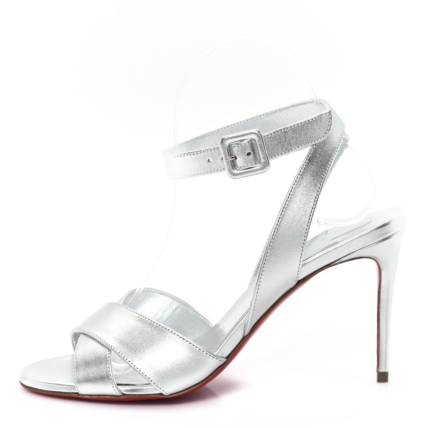Kid Laminato Mariza 85 Sandals 37.5 Silver