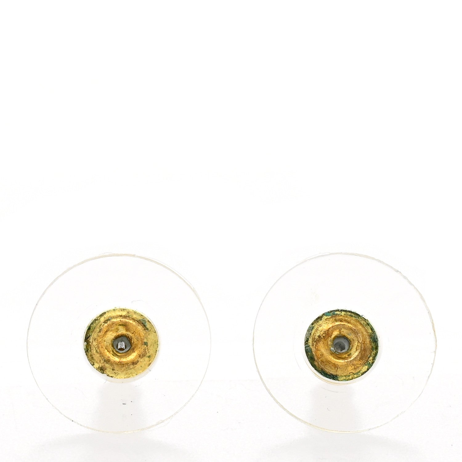 Chanel Metal Beaded CC Earrings Gold 5 of 6