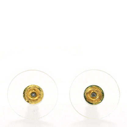 Chanel Metal Beaded CC Earrings Gold 5 of 6