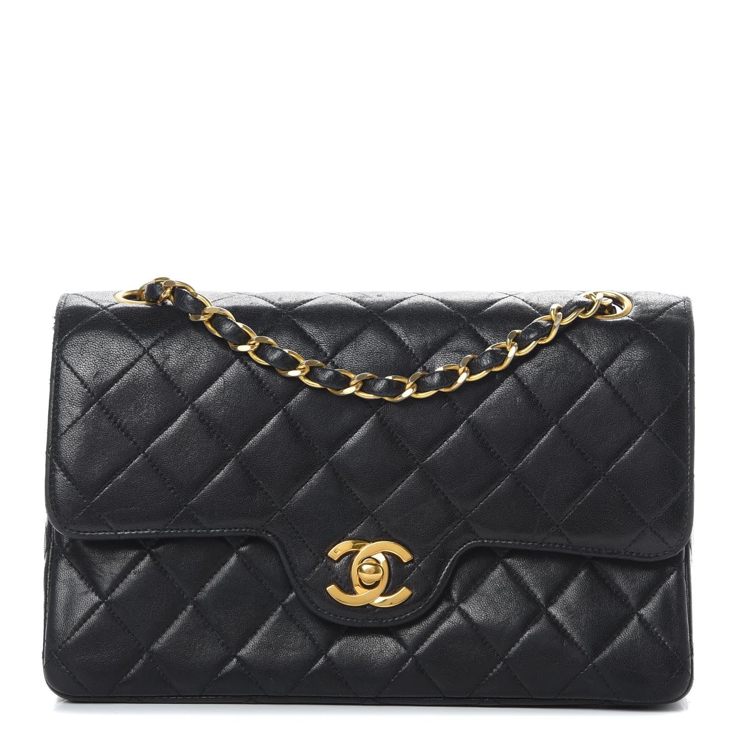 Chanel Lambskin Quilted Small Double Flap Black 1 of 19