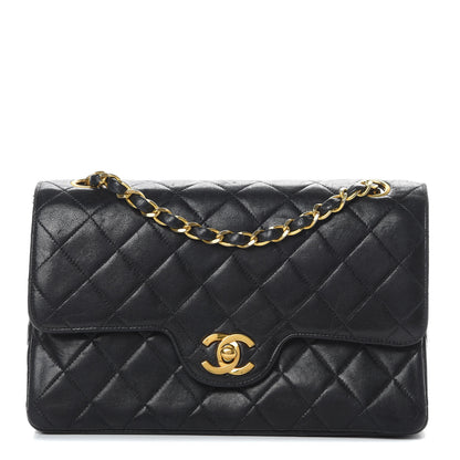 Chanel Lambskin Quilted Small Double Flap Black 1 of 19