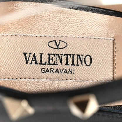 Valentino Garavani Calfskin Nappa Rockstud Ankle Strap 75mm Pumps 38.5 Black 7 of 10