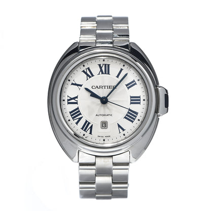 Cartier Stainless Steel 31mm Cle De Automatic Watch 1 of 9