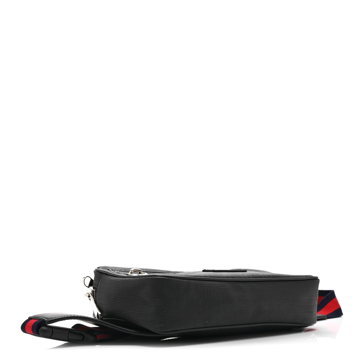 Gucci Soft GG Supreme Monogram Web Belt Bag Black Grey 4 of 11