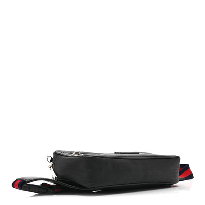 Gucci Soft GG Supreme Monogram Web Belt Bag Black Grey 4 of 11