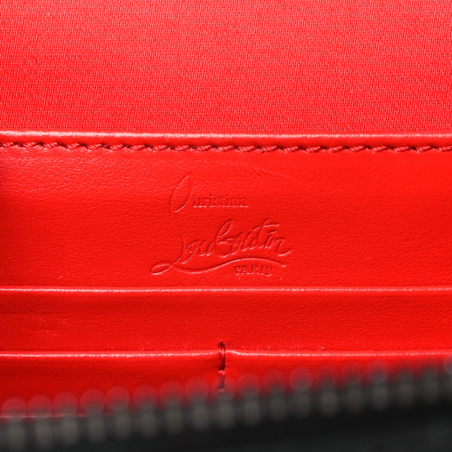 Christian Louboutin Crocodile Embossed Calfskin Kypipouch Travel Toiletry Case Black 5 of 10