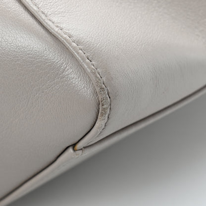 Fendi Nappa Colorblock Mini Peekaboo Iconic Satchel Grigio Polvere Carbone Bloody Mary 18 of 19